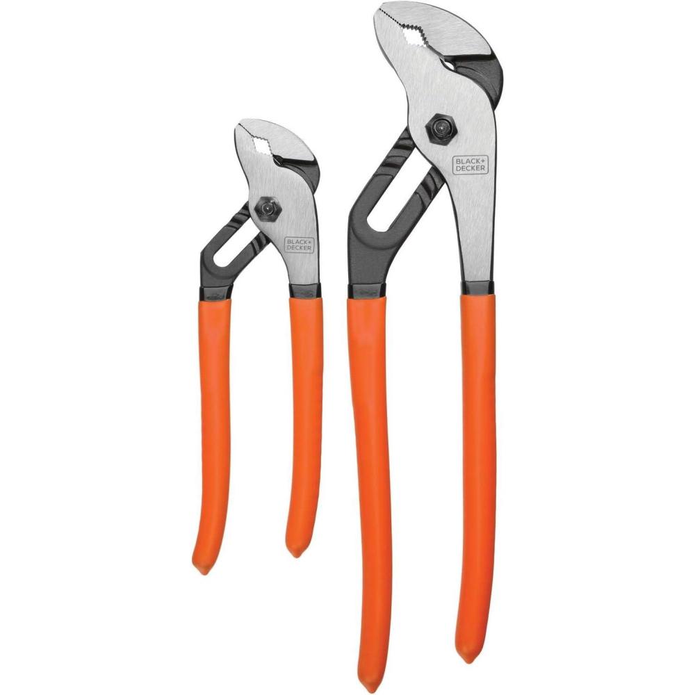 imageBLACKDECKER Slip Joint Pliers 2 Pack BDHT840012 Count Pack of 1
