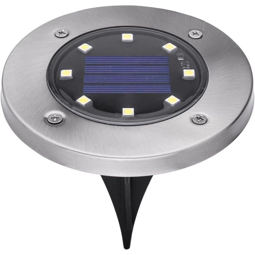 imageBLACKDECKER SolarPowered Outdoor Disk Light  8 Pack BDSLDK8PDisk Light  8 Pack
