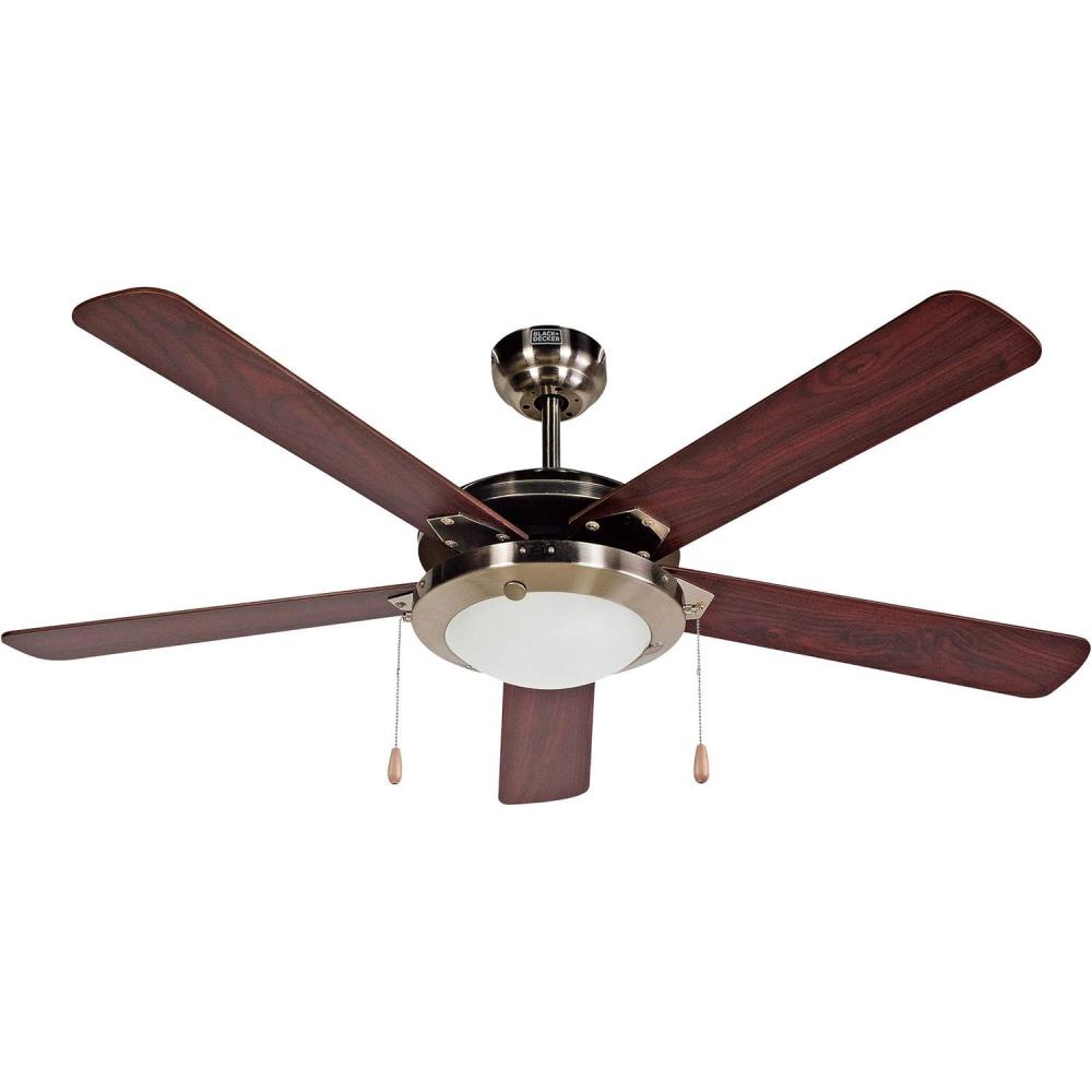 imageBlackDecker BCF5252R Ceiling Fan 52 Inch SilverBrown