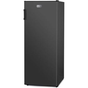 BLACK+DECKER 14 Cu. Ft. Convertible Freezer Refrigerator, Upright Freezer with Glass Shelves, ENERGY STAR rated, Frost Free, BUC1400XB, Black(Black)