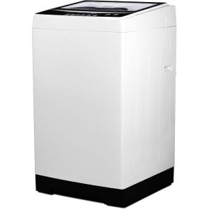 BLACK+DECKER 3.0 Cu. Ft. Portable Washer, 26.5 lb. Capacity Washing Machine, 6 Cycles, Quick Connect Sink Adapter and Drain Hose Included, Transparent Lid & LED Display, BPW30MW, White(1.7 Cu. Ft.)