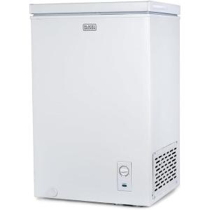 BLACK+DECKER 5.0 Cu. Ft. Chest Freezer, Holds up to 175 Lbs. of Frozen Food with Organizer Basket(2.0 Cu. Ft.)