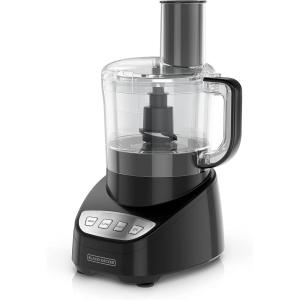 BLACK+DECKER 8-Cup Food Processor, Easy Assembly, Stainless Steel S-Blade, Shred, Slice, Chop, Puree, 450W Motor(FOOD_GRATER)
