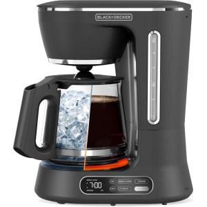 BLACK+DECKER CM1160W-1 CM1160W 12-Cup Programmable Coffeemaker, White/Stainless Steel(Black)