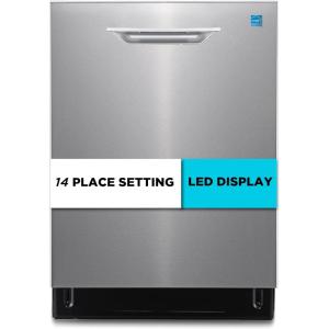 BLACK+DECKER Countertop Dishwasher, Counter Dishwasher with 6 Wash Programs, 6-Place Setting Capacity, Stainless Steel Interior, ENERGY STAR Certified, BCD6SD, White(Stainless – 400MS)