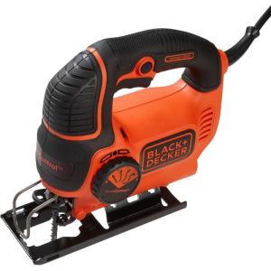 BLACK+DECKER Jig Saw, 5-Amp, 3,000 Blade Speed, 45 Degree Beveled Cuts, ¾-Inch Orbital Blade, 4 Curve Settings, Corded (BDEJS600C)(One Size)