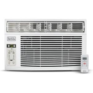 BLACK+DECKER Window Air Conditioner 5000 BTU, AC Window Unit Cools Up to 150 Square Feet, Window AC Unit with Mechanical Controls, Manual Fan Only and Cool Settings, BD05MWT6, White(14300.0 British Thermal Units)