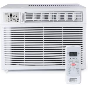 BLACK+DECKER Window Air Conditioner 5000 BTU, AC Window Unit Cools Up to 150 Square Feet, Window AC Unit with Mechanical Controls, Manual Fan Only and Cool Settings, BD05MWT6, White(18000.0 British Thermal Units)