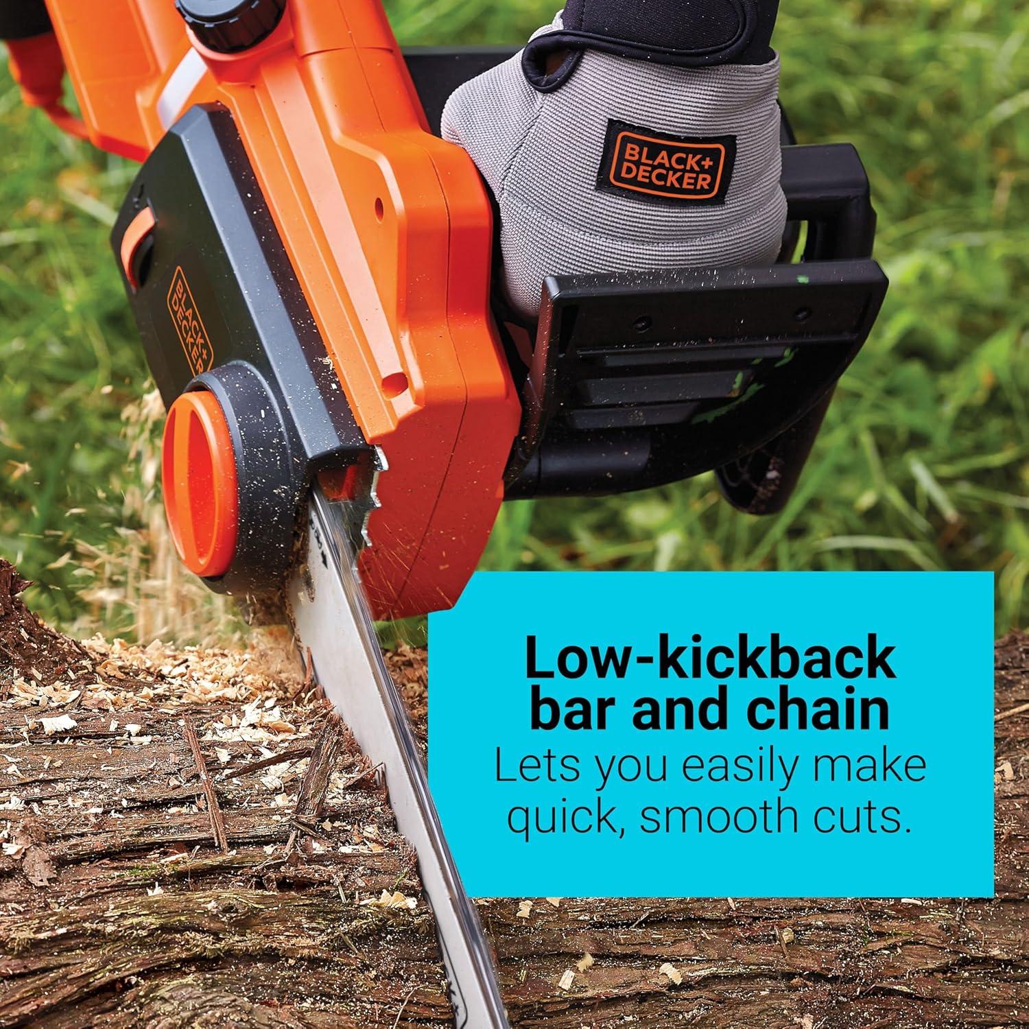 imageBLACKDECKER 12 Amp 16 in Electric Chainsaw CS1216Electric Chainsaw