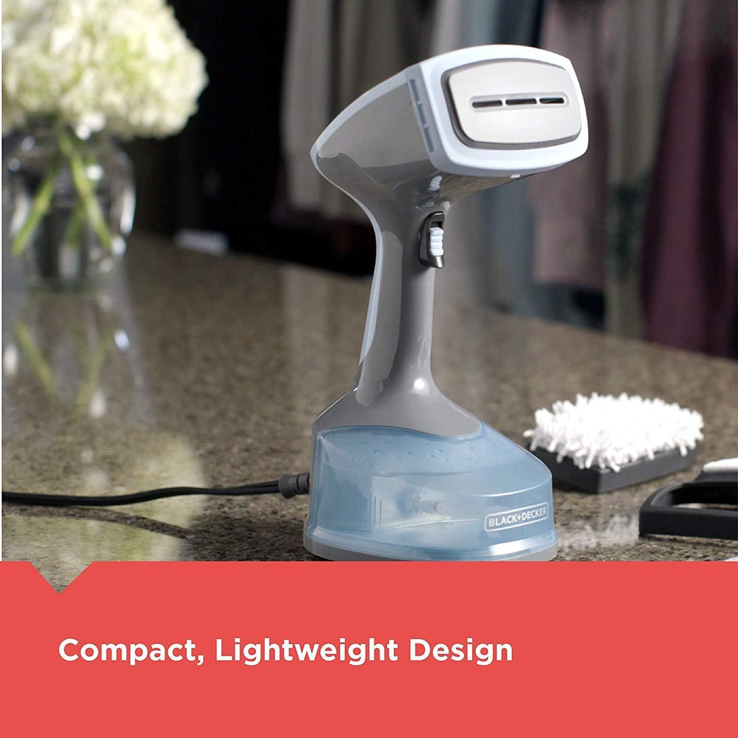 imageBLACKDECKER 1400W Advanced Handheld Steamer 3 Attachments GrayBlue HGS200Handheld