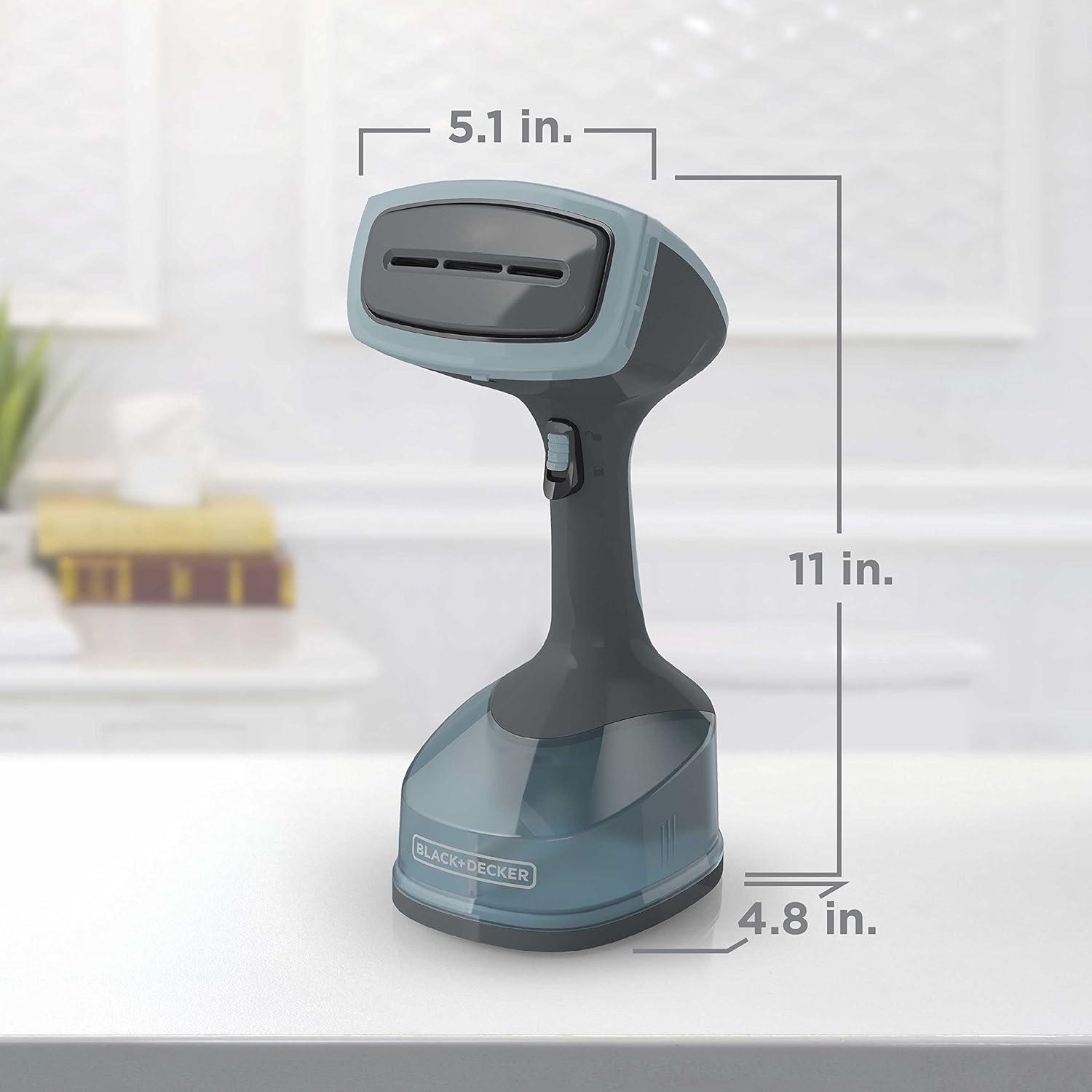 imageBLACKDECKER 1400W Advanced Handheld Steamer 3 Attachments GrayBlue HGS200Handheld Pack of 3