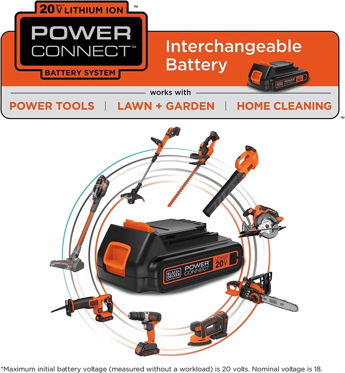 imageBLACKDECKER 20V MAX 4Ah Lithium Ion Battery LB2X4020OPE