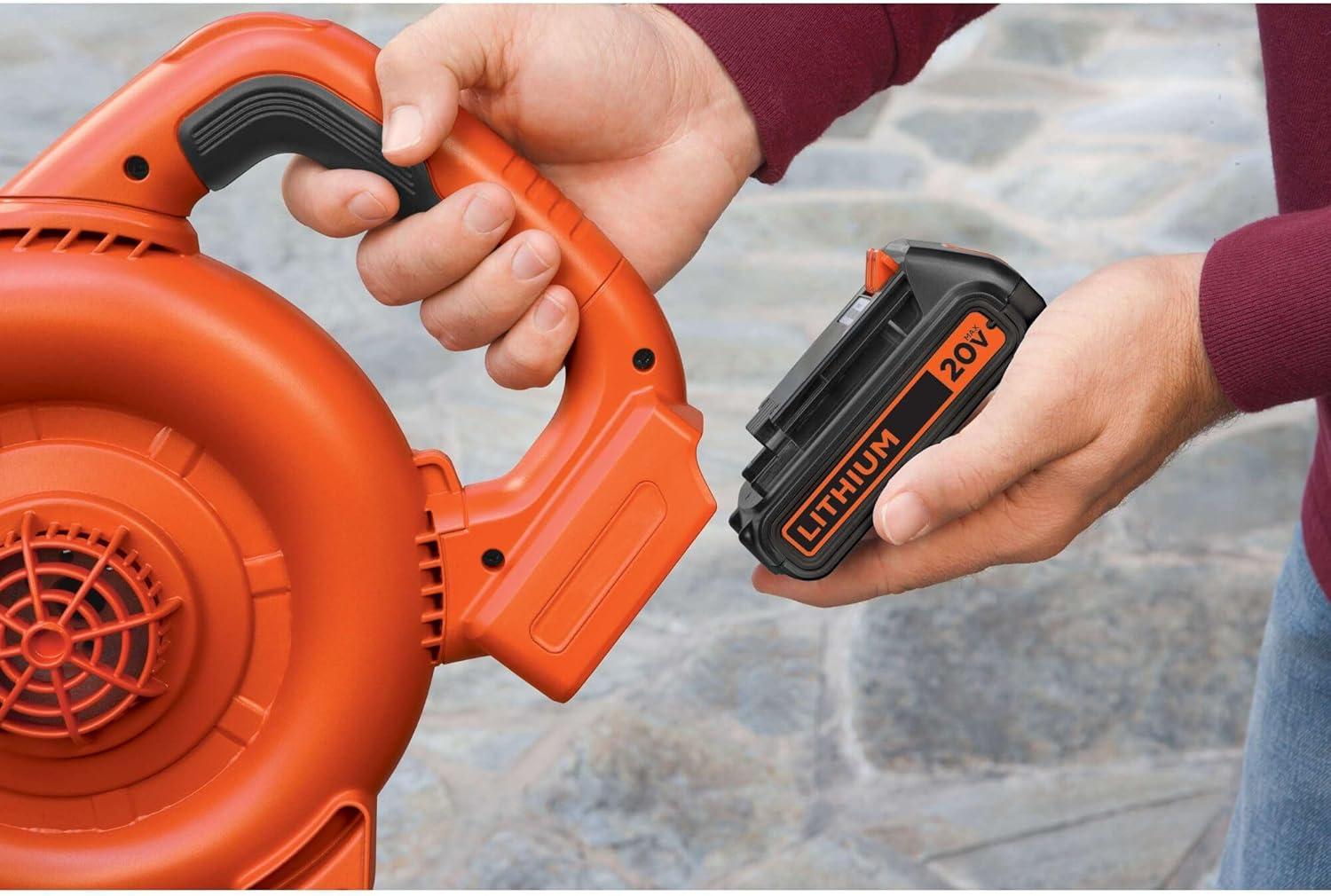 imageBLACKDECKER 20V MAX Battery 15Ah Lithium Ion Battery Extended Runtime Compatible with Tools Outdoor Equipment and 20V Vacuums LBXR20One Size