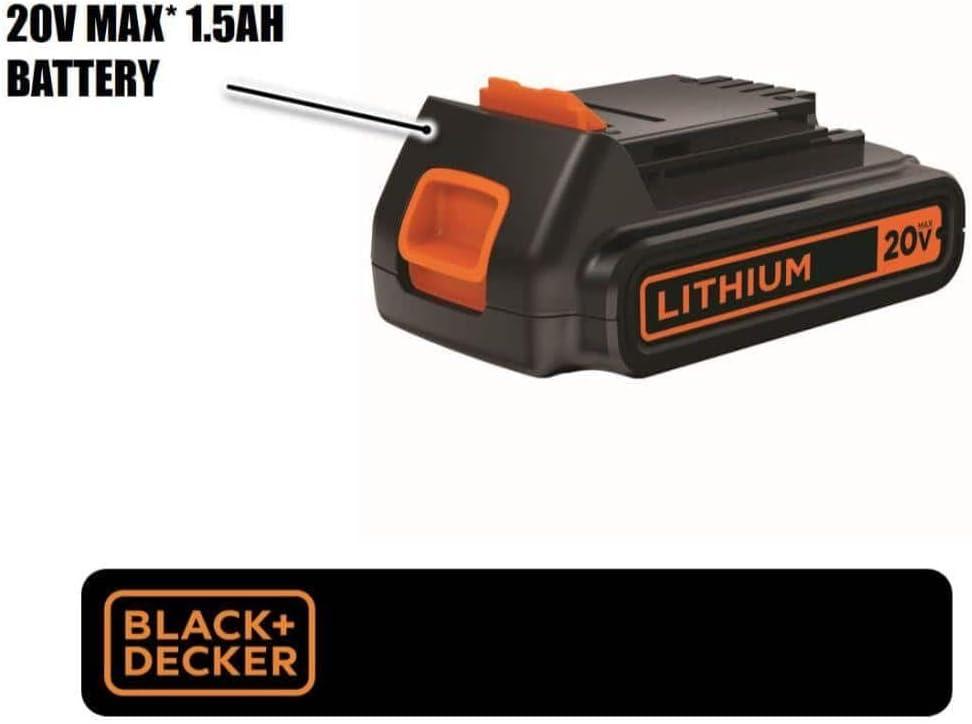 imageBLACKDECKER 20V MAX Battery 15Ah Lithium Ion Battery Extended Runtime Compatible with Tools Outdoor Equipment and 20V Vacuums LBXR20One Size Pack of 2