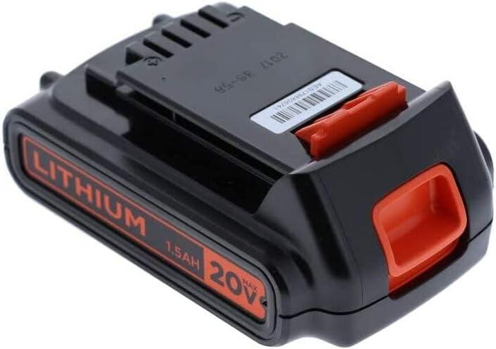 imageBLACKDECKER 20V MAX Battery 15Ah Lithium Ion Battery Extended Runtime Compatible with Tools Outdoor Equipment and 20V Vacuums LBXR20One Size Pack of 2
