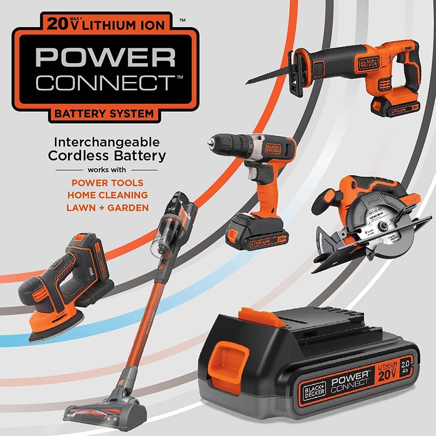 imageBLACKDECKER 20V MAX Cordless Edger Lawn Kit 15 Ah Battery amp Charger Included 4 Position Adjustable Height Lightweight 75 Double Edge Blade BCED400C1