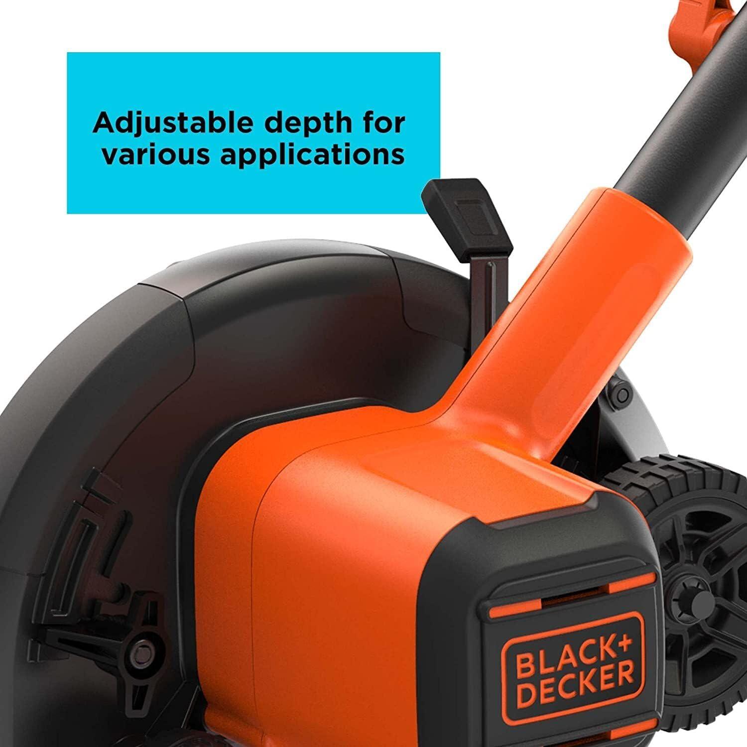 imageBLACKDECKER 20V MAX Cordless Edger Lawn Kit 15 Ah Battery amp Charger Included 4 Position Adjustable Height Lightweight 75 Double Edge Blade BCED400C1
