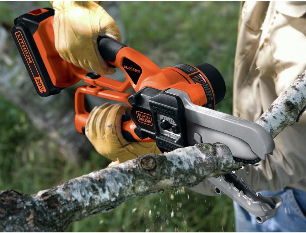 imageBLACKDECKER 20V MAX Garden Loppers Cordless Chainsaw Loppers for Tree Trimming Heavy Duty LLP12020V Lopper Tool Only