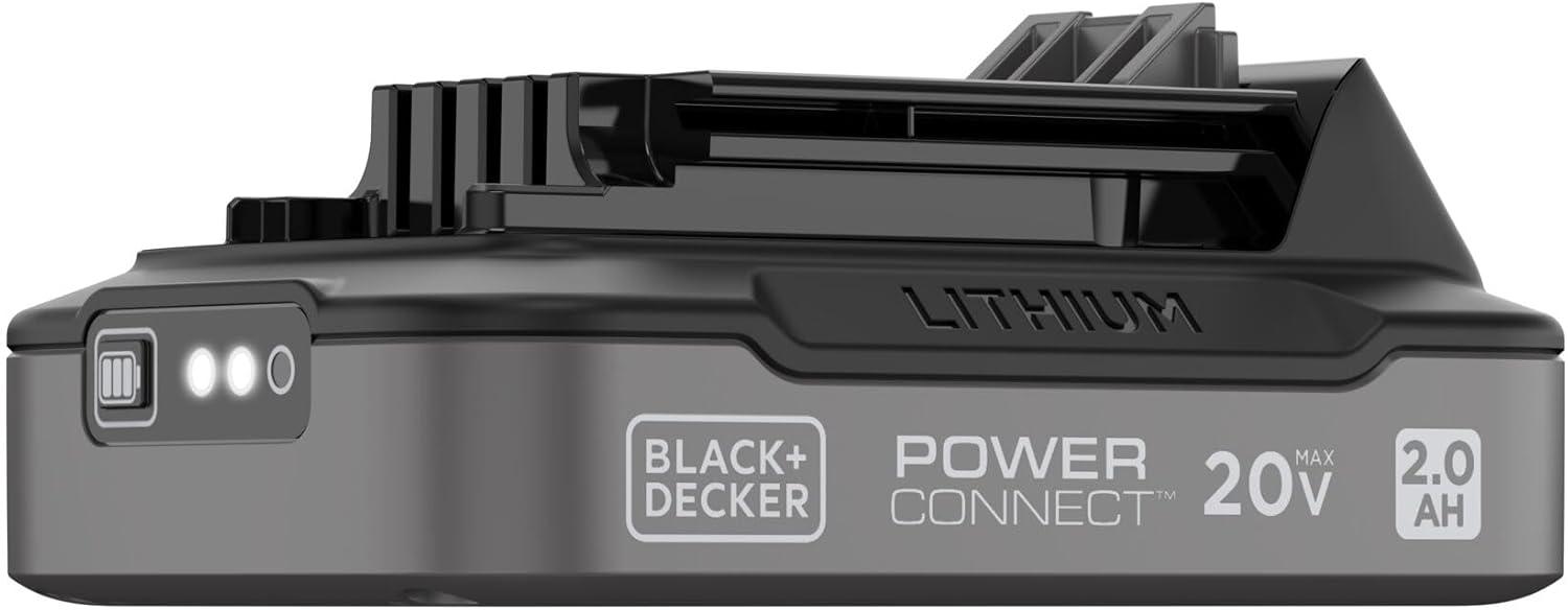 imageBLACKDECKER 20V MAX Lithium Battery POWERCONNECT 20Ah Cordless Tool Battery Packs Lightweight Power Tool Battery Charger Sold Separately LBXR2020OPELithium Ion Battery With Indicator Light