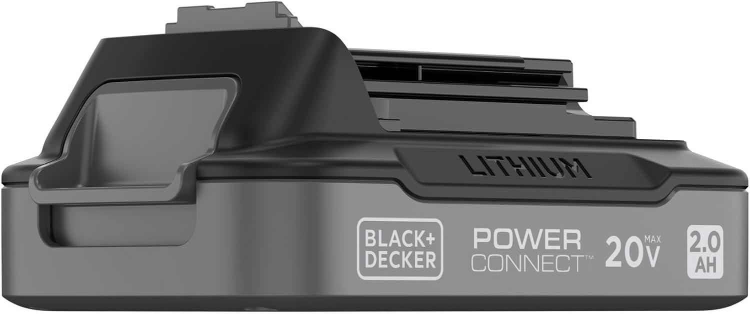 imageBLACKDECKER 20V MAX Lithium Battery POWERCONNECT 20Ah Cordless Tool Battery Packs Lightweight Power Tool Battery Charger Sold Separately LBXR2020OPELithium Ion Battery With Indicator Light