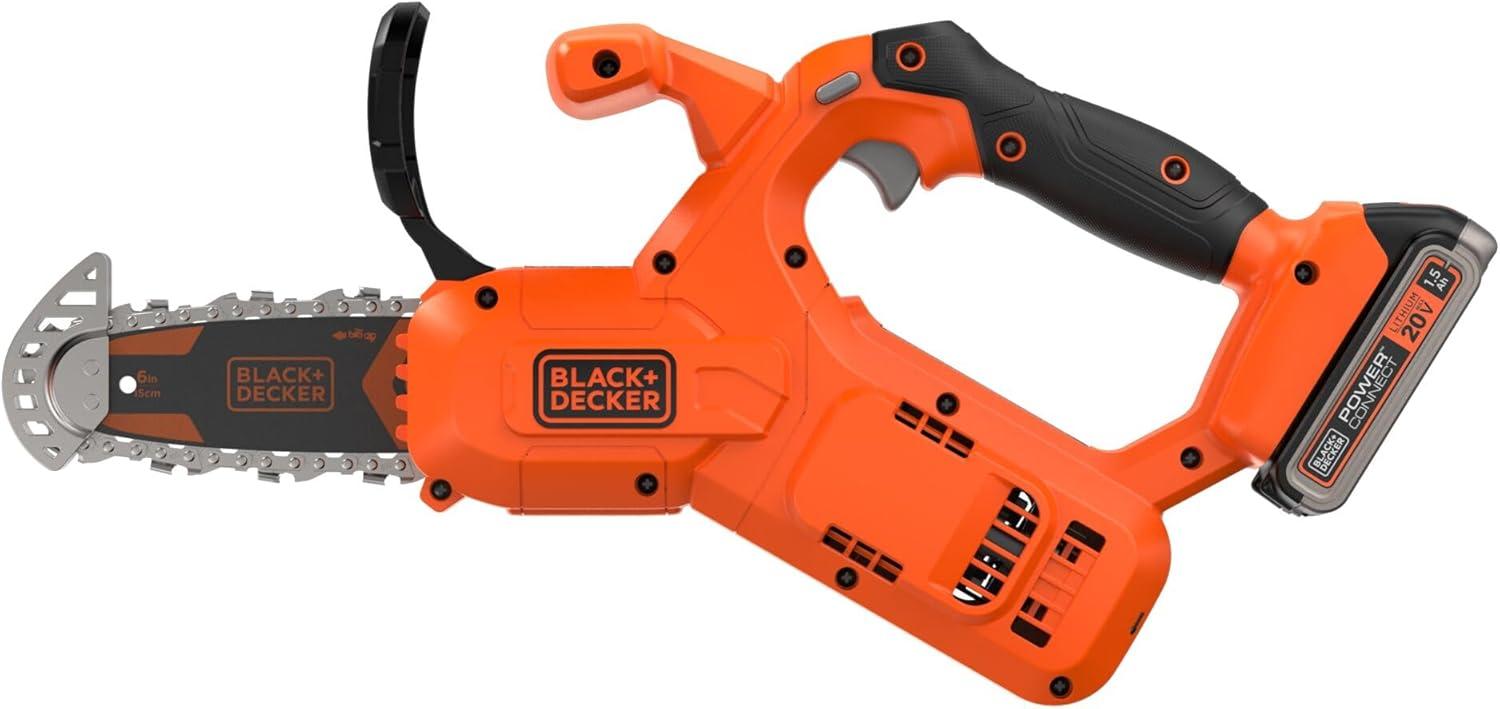 imageBLACKDECKER 20V MAX Pruning Chainsaw Kit Battery and Charger Included BCCS320C1