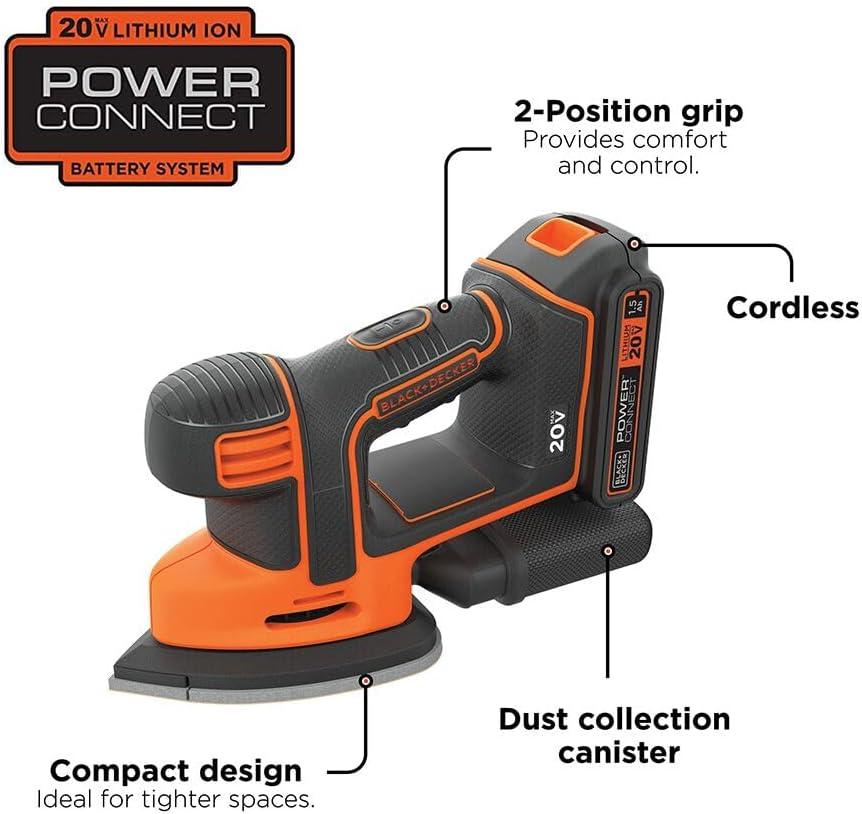 imageBLACKDECKER 20V MAX Sheet Sander BDCMS20CMOUSE Sander