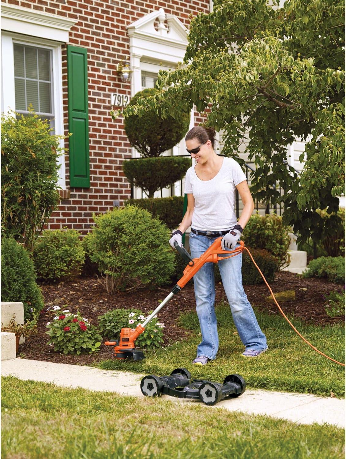 imageBLACKDECKER 3in1 String TrimmerEdger amp Lawn Mower 65Amp 12Inch Corded MTE9123in1 Mower Only