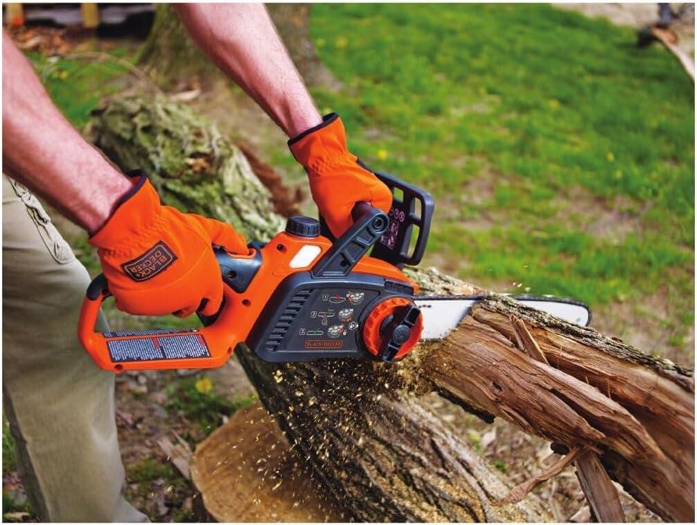 imageBLACKDECKER 40V MAX Electric Chainsaw Cordless 12 Inch Battery Chainsaw Battery and Charger Included Longer Runtime Lightweight Rechargeable LCS124040V Chainsaw Tool Only