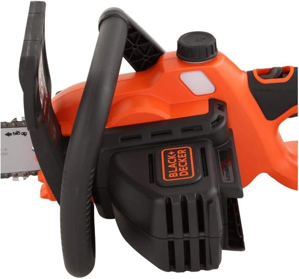 imageBLACKDECKER 40V MAX Electric Chainsaw Cordless 12 Inch Battery Chainsaw Battery and Charger Included Longer Runtime Lightweight Rechargeable LCS124040V Chainsaw Tool Only