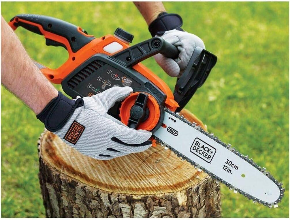 imageBLACKDECKER 40V MAX Electric Chainsaw Cordless 12 Inch Battery Chainsaw Battery and Charger Included Longer Runtime Lightweight Rechargeable LCS124040V Chainsaw Tool Only