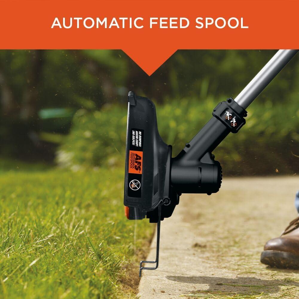 imageBLACKDECKER 40V MAX String Trimmer and Lawn Edger 13 Inch Weed Eater Far Reach Battery and Charger Not Included LST136BBare Tool Only
