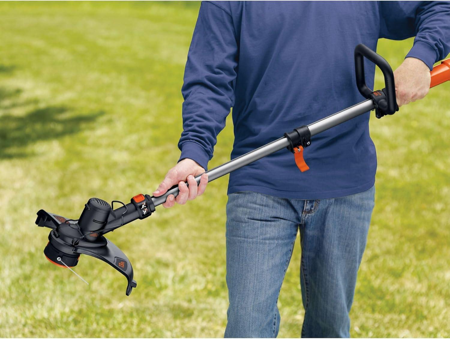 imageBLACKDECKER 40V MAX String Trimmer and Lawn Edger 13 Inch Weed Eater Far Reach Battery and Charger Not Included LST136BBare Tool Only