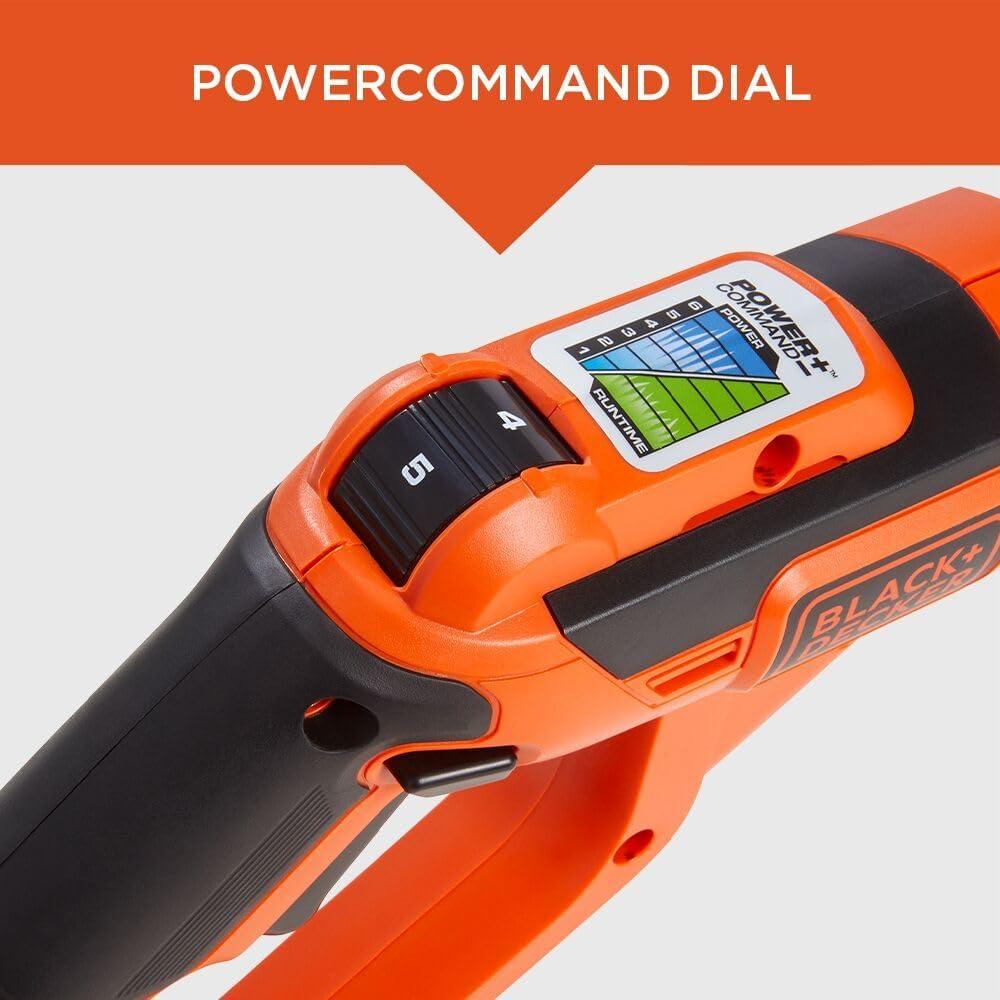 imageBLACKDECKER 40V MAX String Trimmer and Lawn Edger 13 Inch Weed Eater Far Reach Battery and Charger Not Included LST136BBare Tool Only