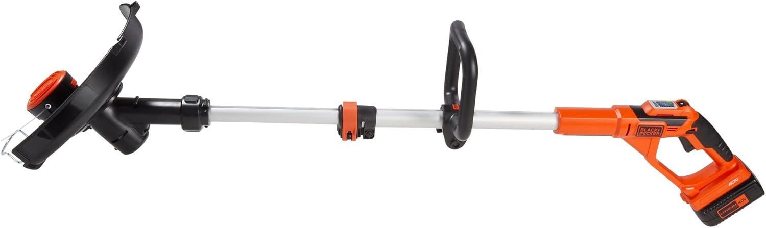 imageBLACKDECKER 40V MAX String Trimmer and Lawn Edger 13 Inch Weed Eater Far Reach Battery and Charger Not Included LST136BBare Tool Only