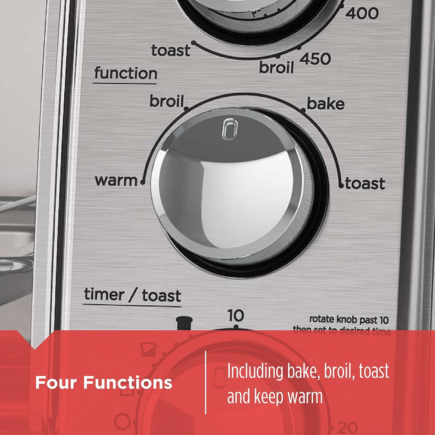 imageBLACKDECKER 4Slice Toaster Oven with Natural Convection Stainless Steel TO1760SS TO1760SST1Toaster Oven