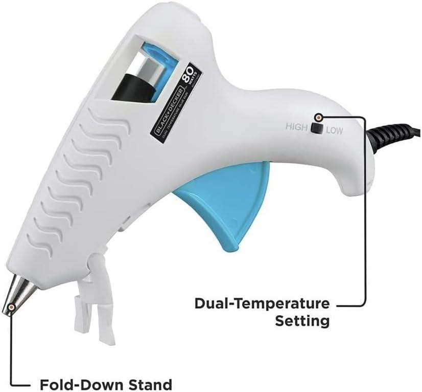 imageBLACKDECKER 4V MAX Cordless Glue Gun USB Rechargeable BCGL115FF WhiteCorded Glue Gun