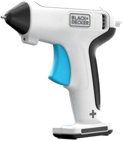 imageBLACKDECKER 4V MAX Cordless Glue Gun USB Rechargeable BCGL115FF WhiteCordless Glue Gun