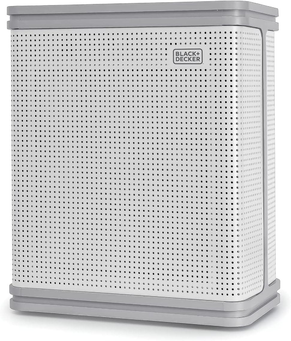 imageBLACKDECKER Air Purifier with UV Technology HEPA Air Purifier for Home Up To 2420 Sq Ft per 5 Air Changes 8Stage Filtration System with Anion Function BAPUV250 WhiteUp to 2420 Square Feet