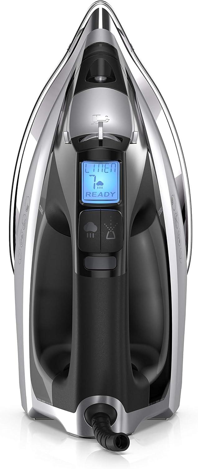 imageBLACKDECKER Allure Digital Professional Steam Iron D3060 30 More Steam Percison Tip Stianless Steel Soleplate Vertical Steam FuctionBlackSilver