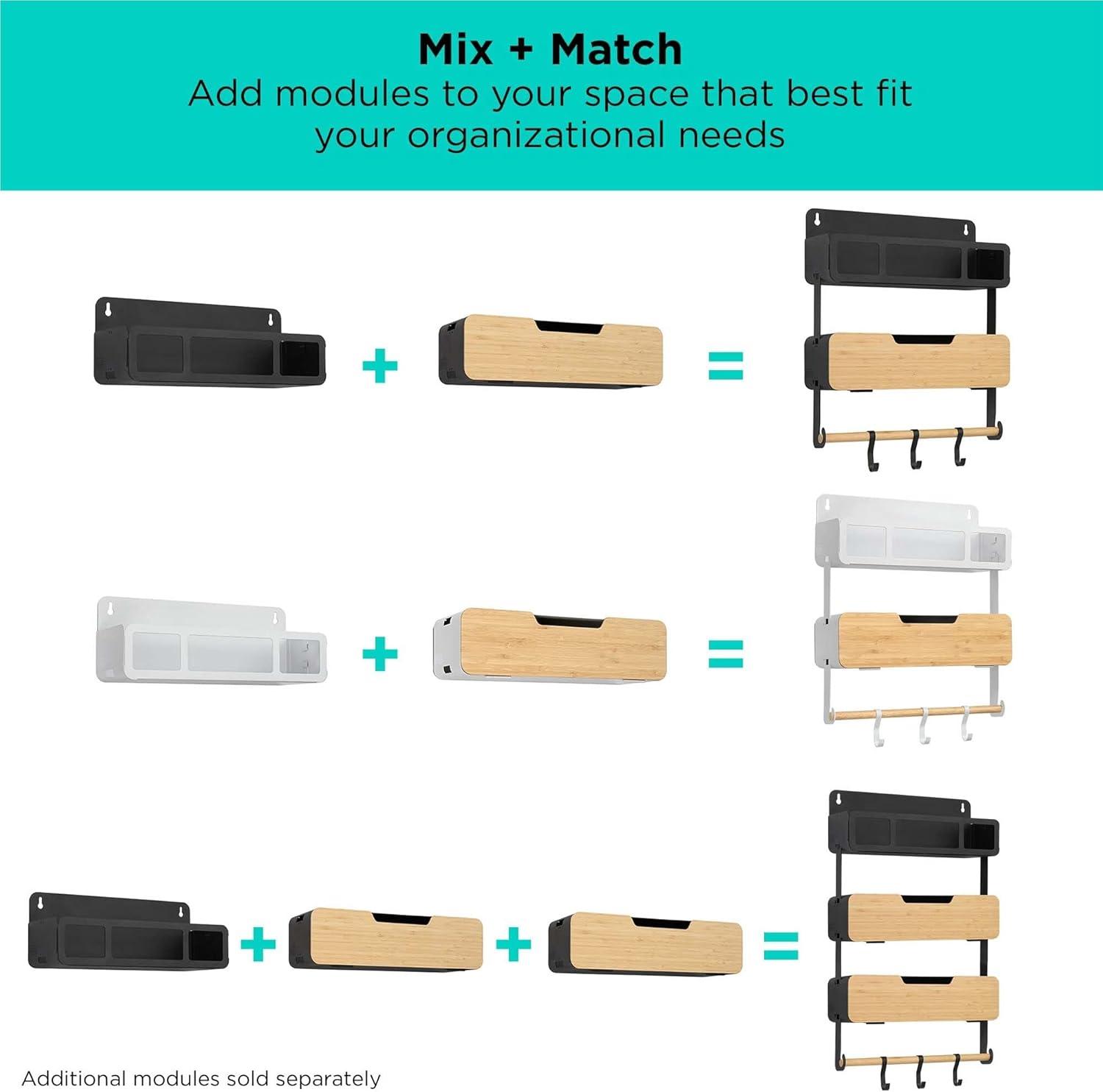 imageBLACKDECKER BLACK DECKER BLACK HANGING RACK SYSTEMSHELF WDOOR BDSTKT282BKBlack Hanging Rack Shelf System