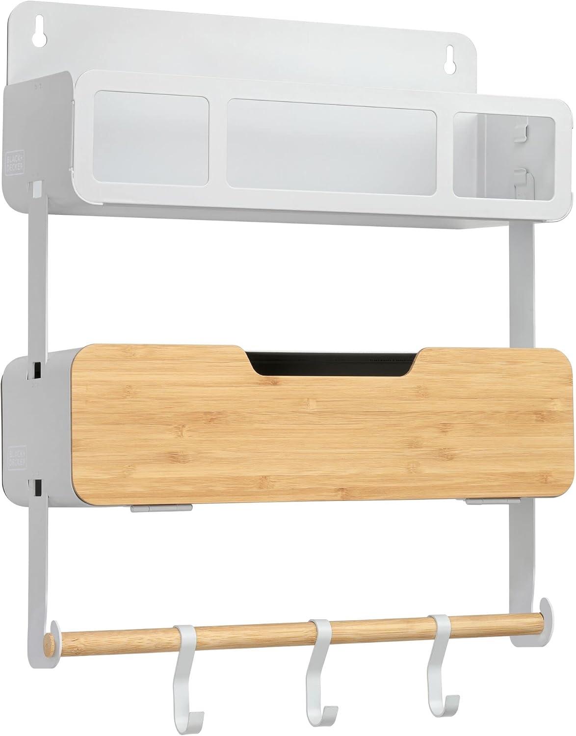 imageBLACKDECKER BLACK DECKER WHITE HANGING RACK SYSTEMSHELF WDOOR BDSTKT282WHWhite Hanging Rack Door