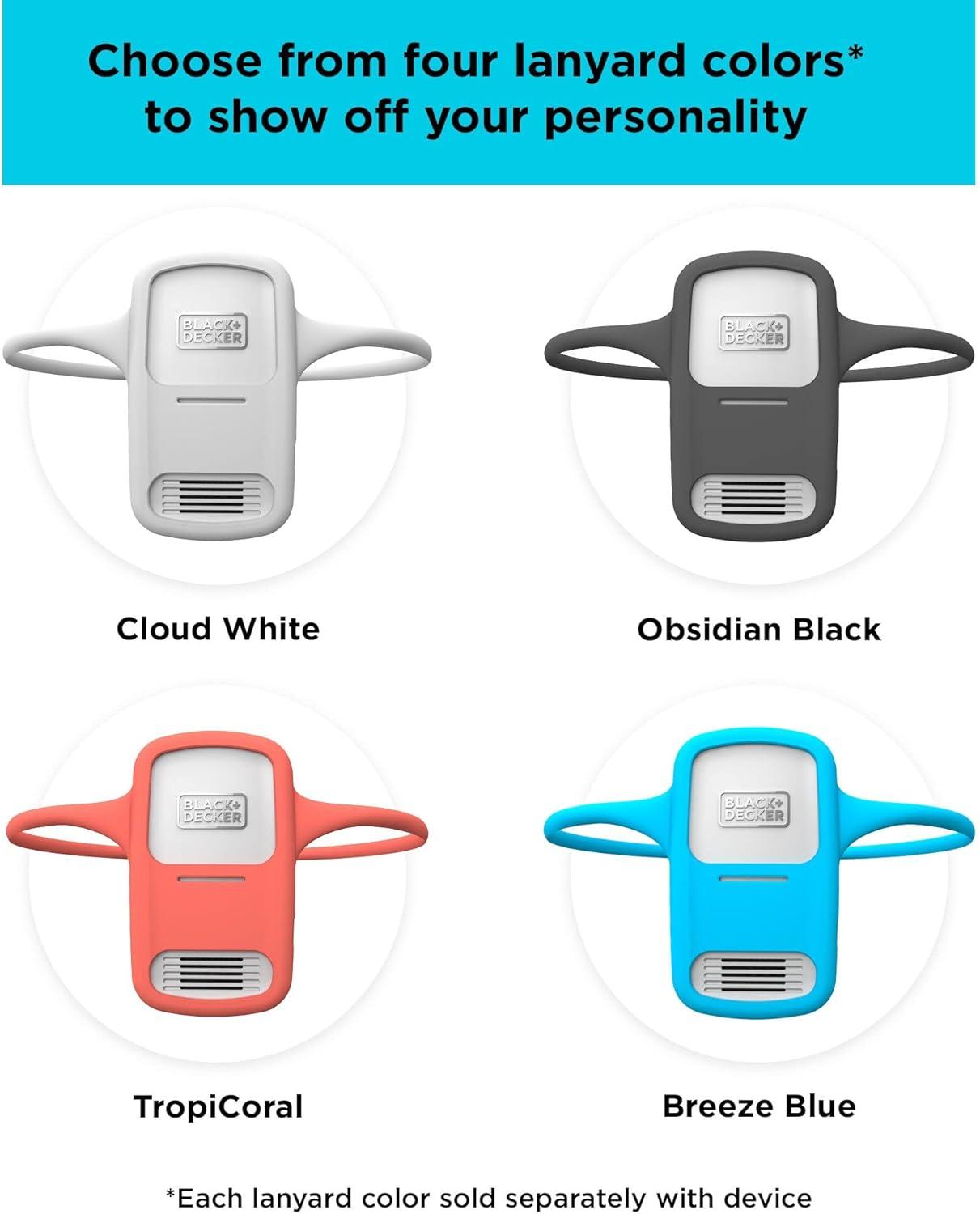 imageBLACKDECKER Comfortpak Wearable Cooling and Heating Device Cloud White BCWCC10110Obsidian Black