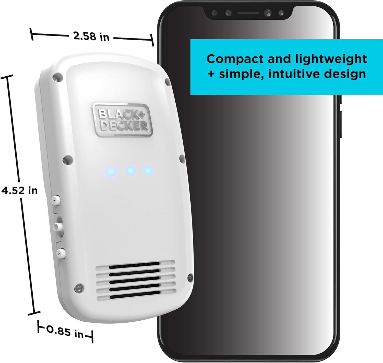 imageBLACKDECKER Comfortpak Wearable Cooling and Heating Device Cloud White BCWCC10110Obsidian Black