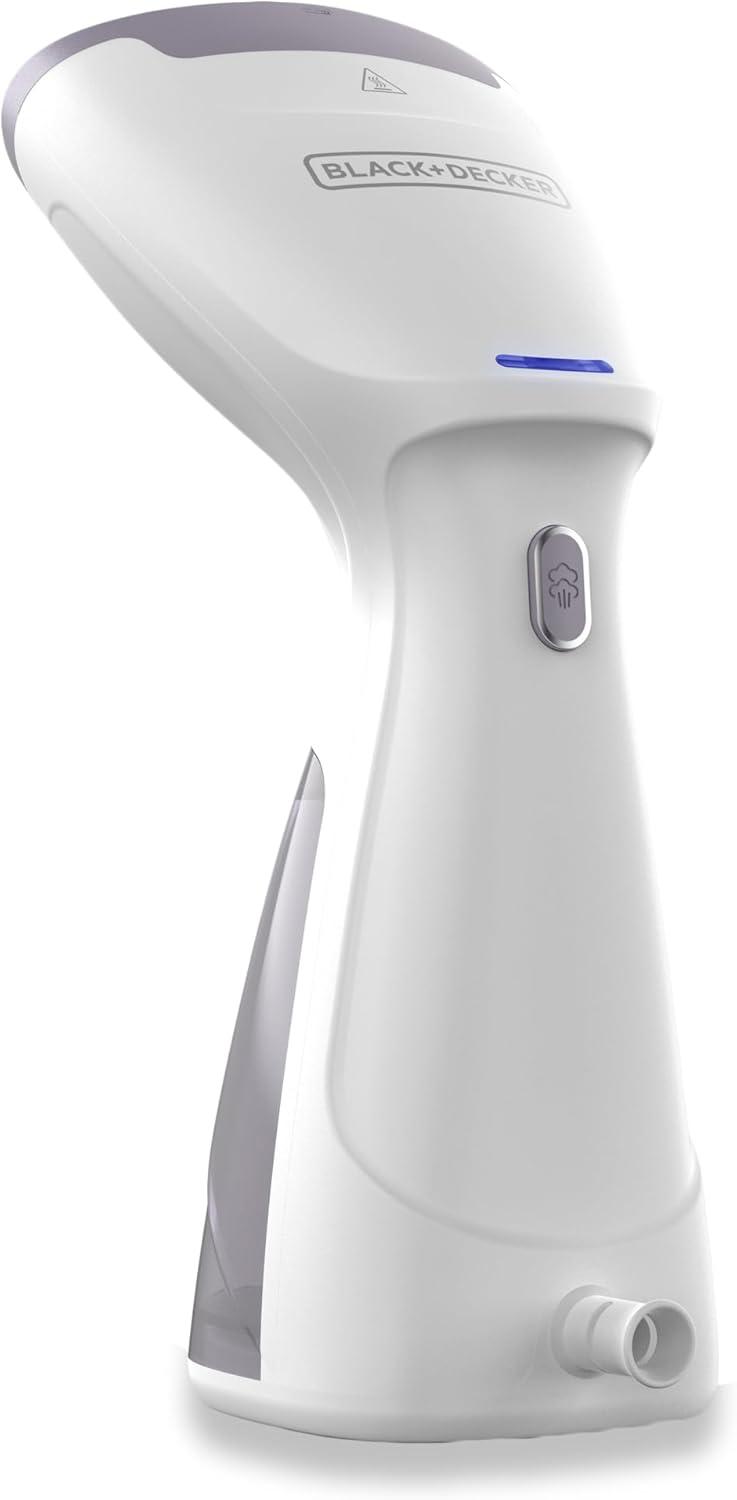imageBLACKDECKER Compact Handheld Steamer HGS012P 25Second Heat Up 1000 Watts Removes Wrinkles from Fabrics Clothing and Upholstery