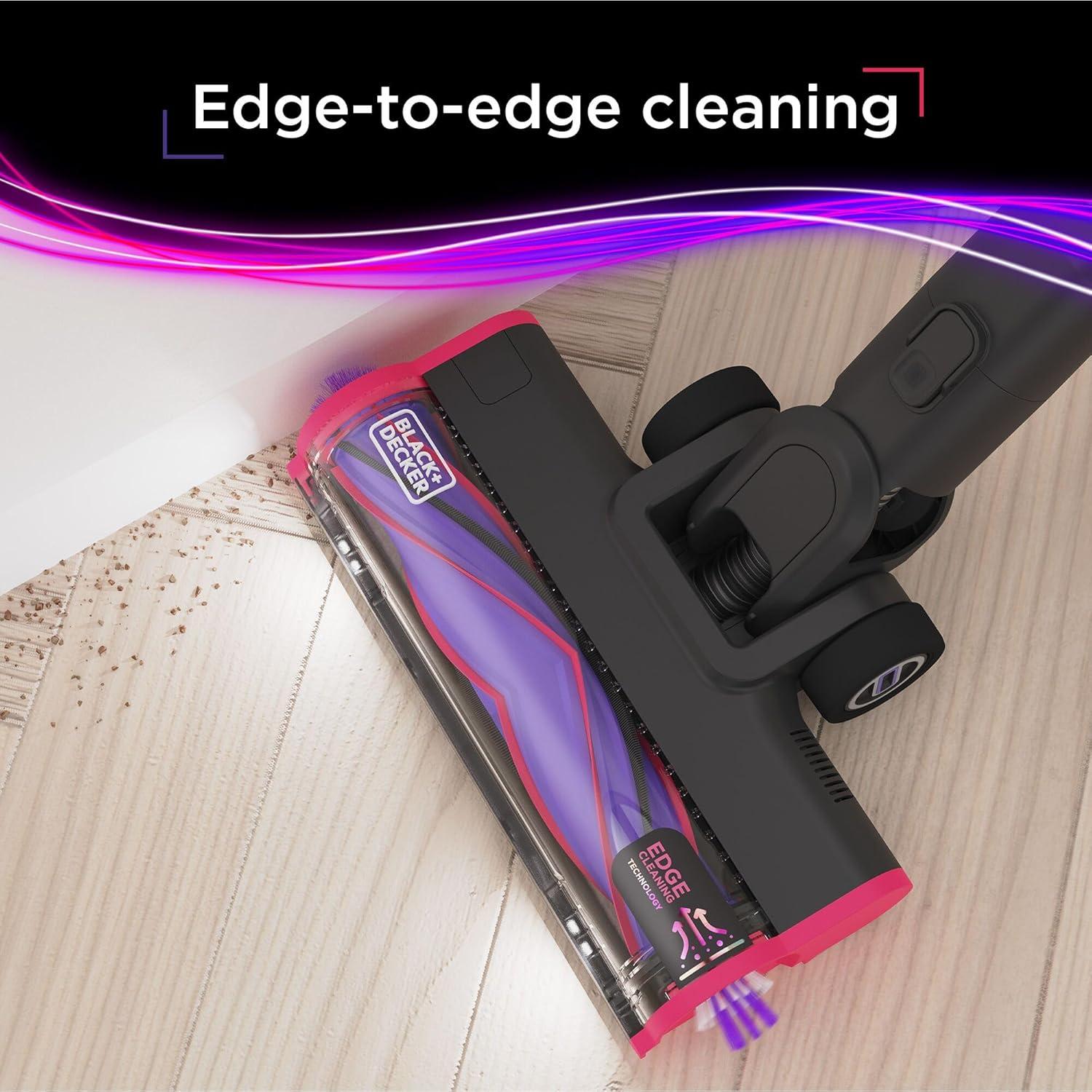 imageBLACKDECKER Cordless Vacuum Stick Vacuum Cordless for Hardwood Floor and Carpet LED Floor Lights Bagless Lightweight Portable Removable Floorhead SUMMITSERIES BHFEA640WG