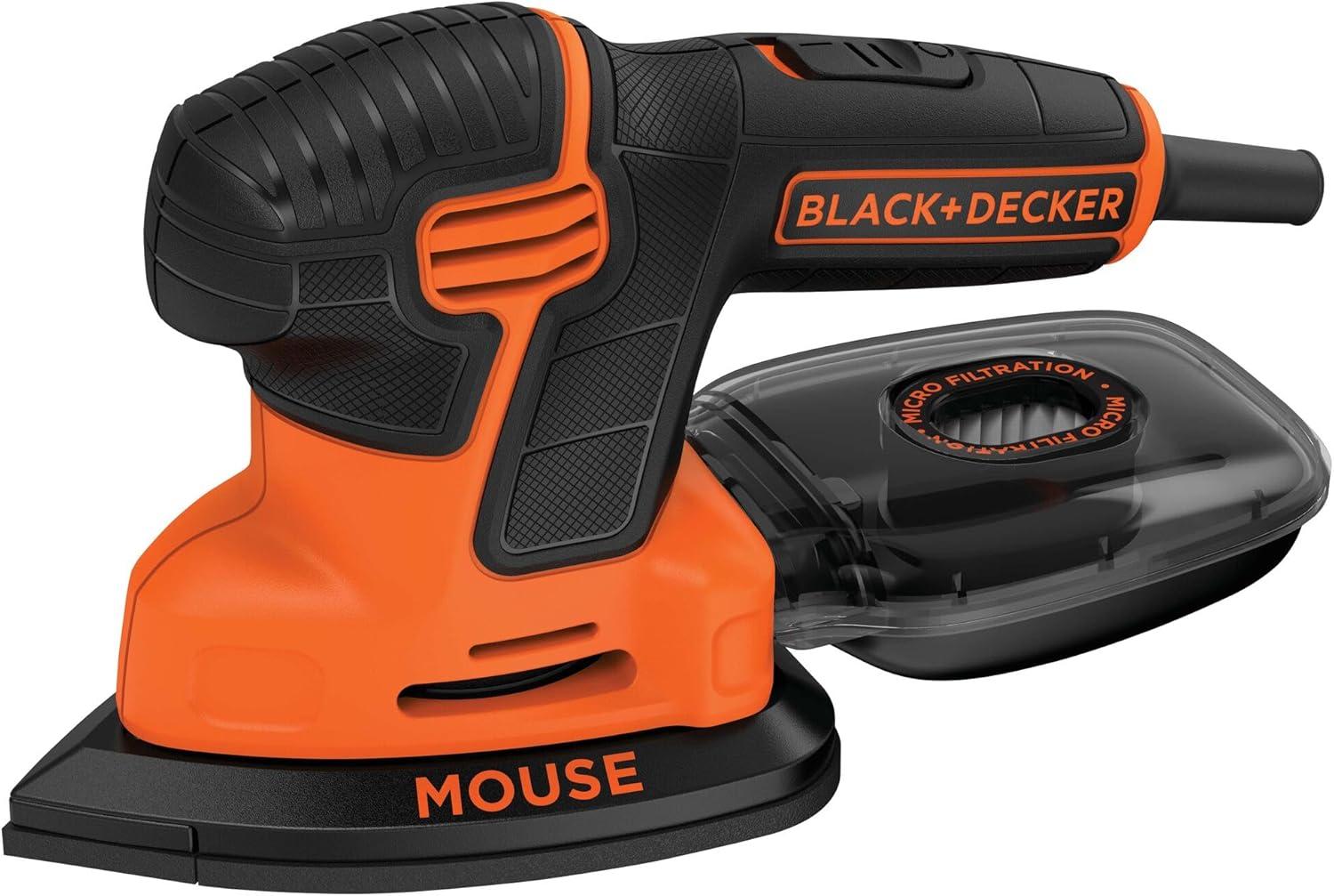 imageBLACKDECKER Detail Sander 12 Amp 16000 OPM Compact Design 3Position Grip for Comfort Includes Dust Collector Corded BDEMS600Pack of 1