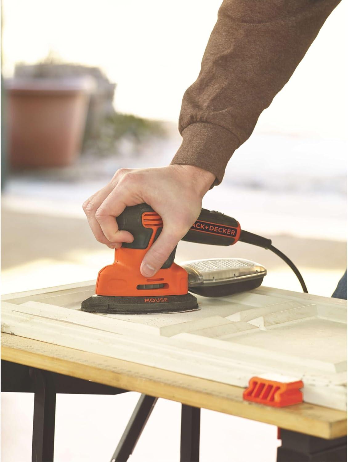 imageBLACKDECKER Detail Sander 12 Amp 16000 OPM Compact Design 3Position Grip for Comfort Includes Dust Collector Corded BDEMS600Pack of 1