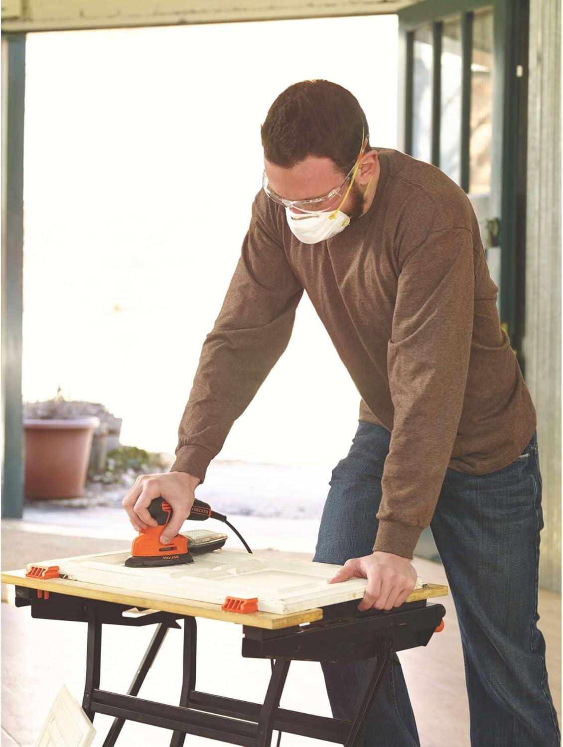 imageBLACKDECKER Detail Sander 12 Amp 16000 OPM Compact Design 3Position Grip for Comfort Includes Dust Collector Corded BDEMS600Pack of 1