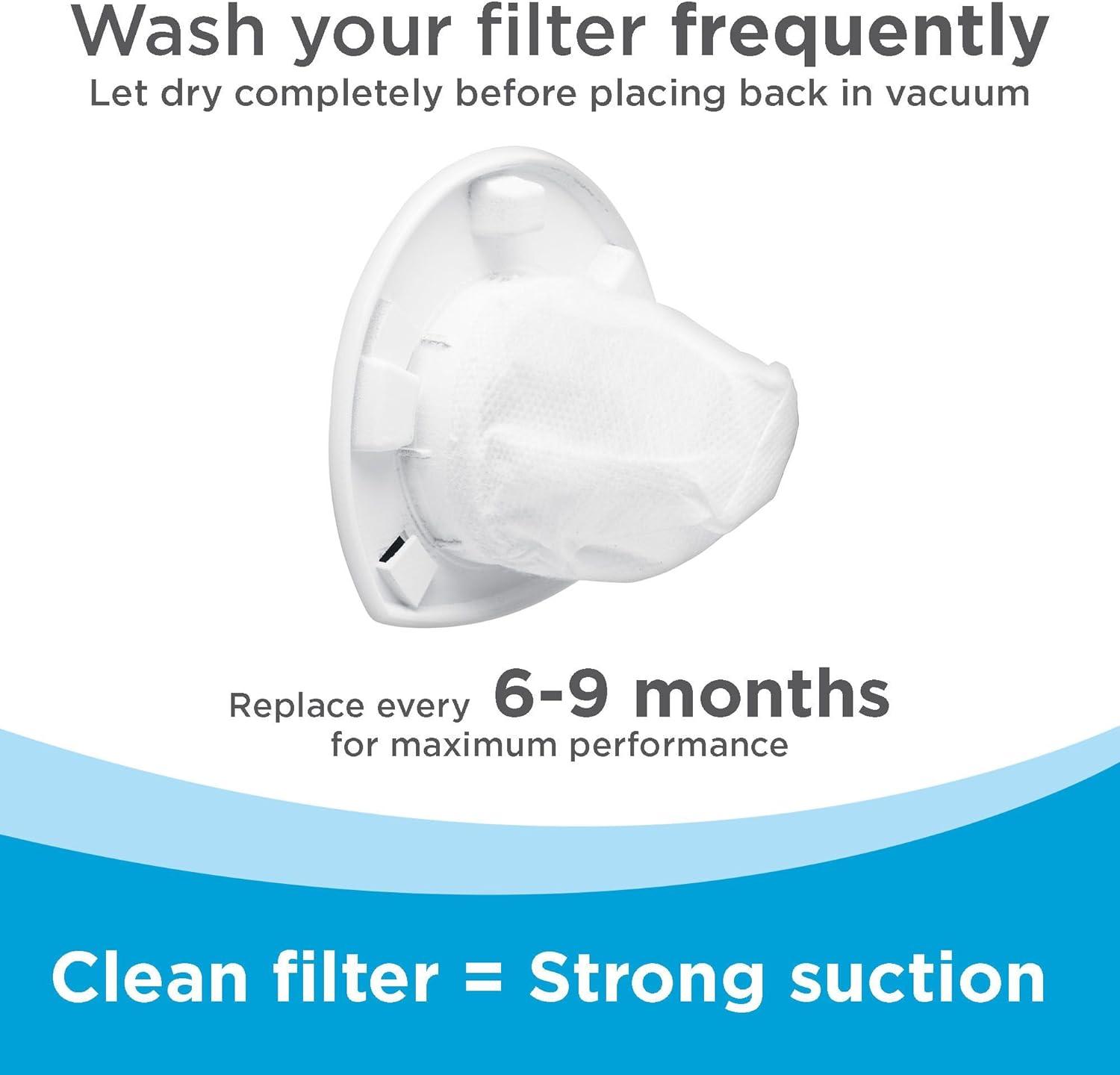imageBLACKDECKER Dustbuster Replacement Filter for Models CHV9610 CHV1210 CHV1410 CHV1410B CHV1410L CHV1510 BDH2000L HHVI315JO42 HHVI320JR02 VF1101