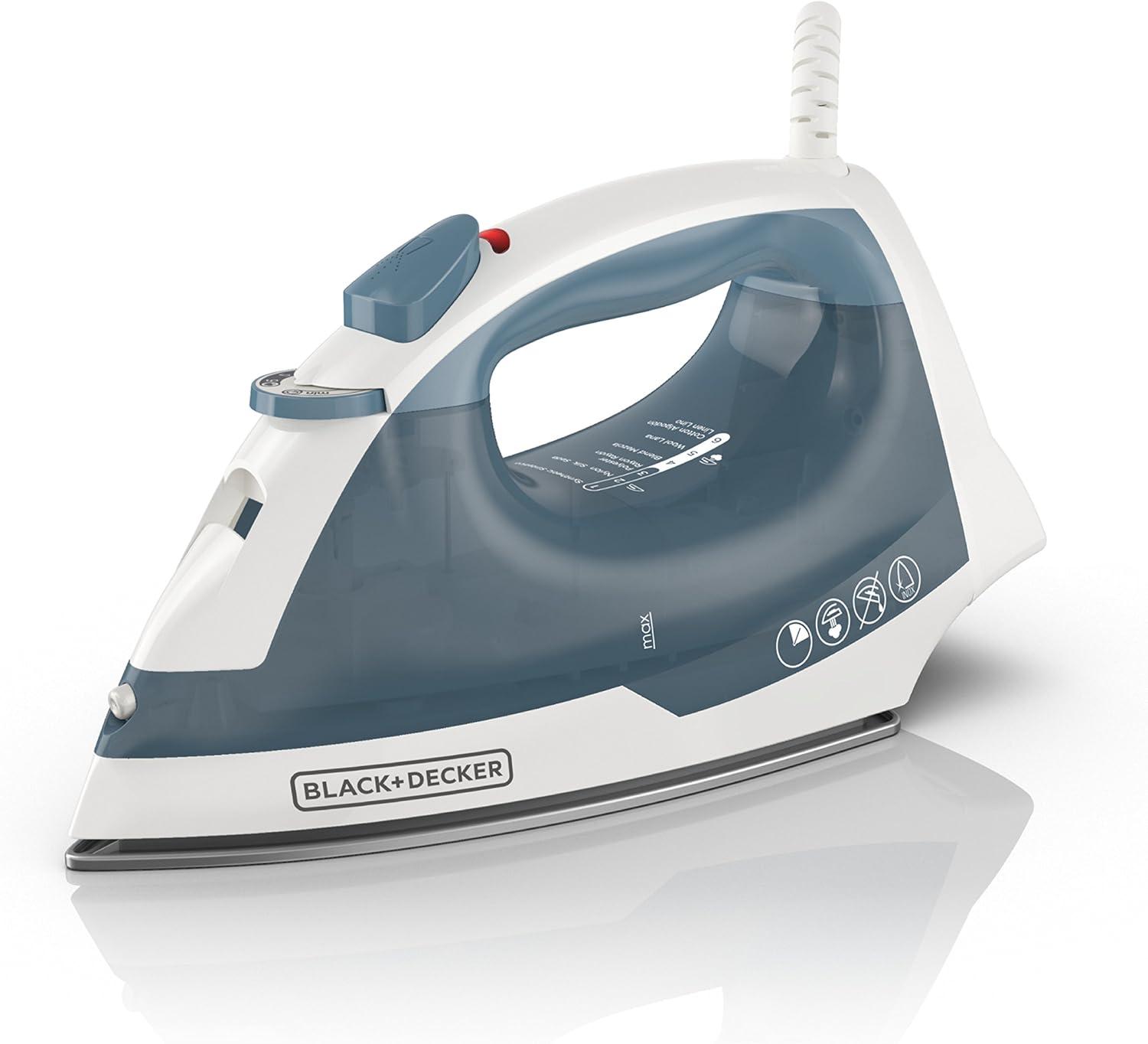 imageBLACKDECKER Easy Steam Compact Iron for Clothes Automatic Shutoff Nonstick Plate Light Weight 1200 WattsStandard